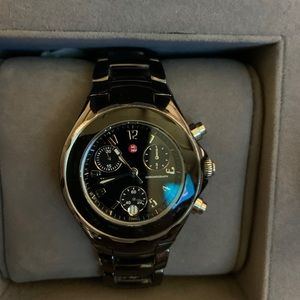 Michele Black Ceramic Watch